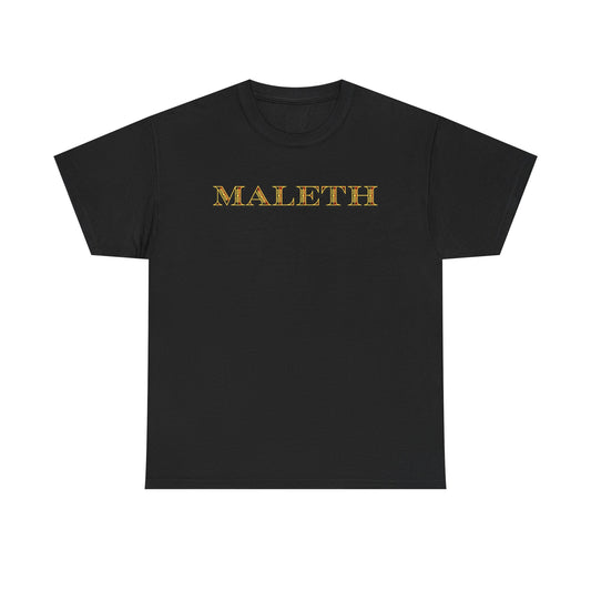 Maleth Gold Script T-Shirt