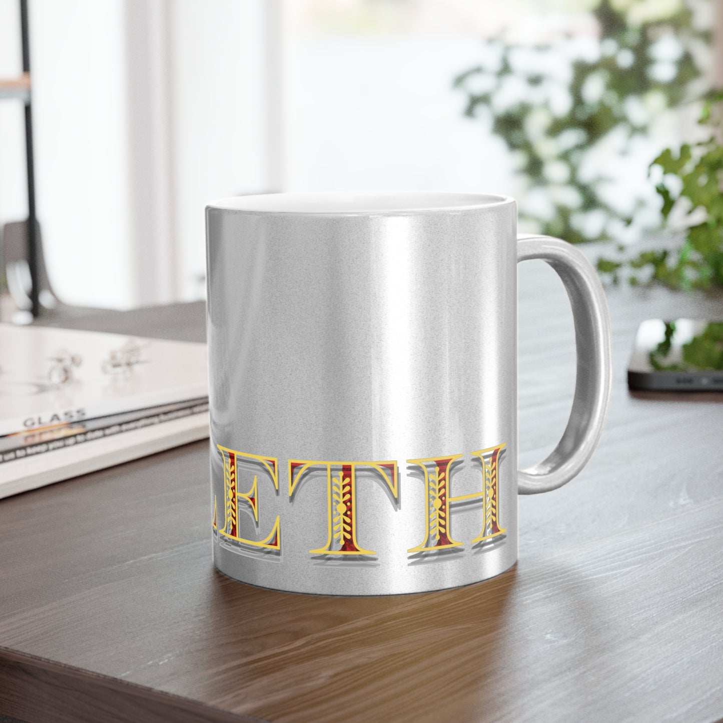 Metallic Silver/Gold Mug