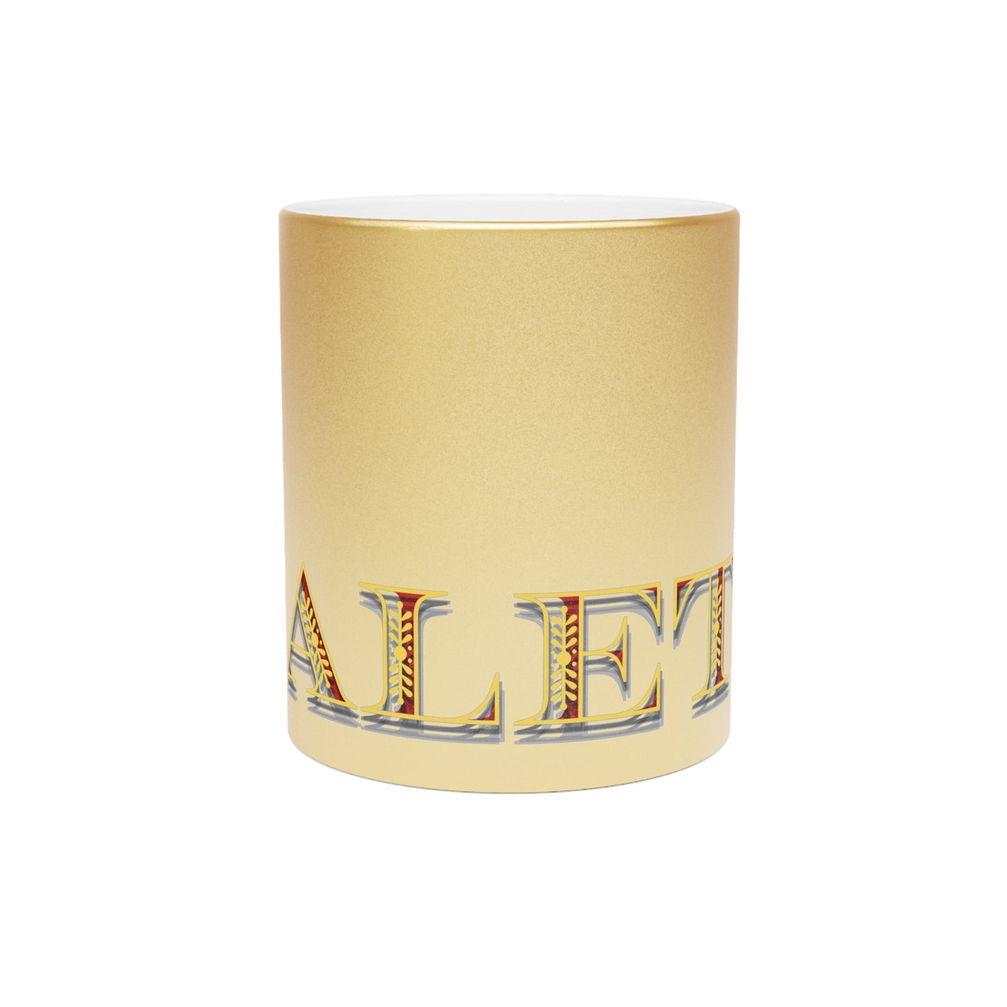 Metallic Silver/Gold Mug