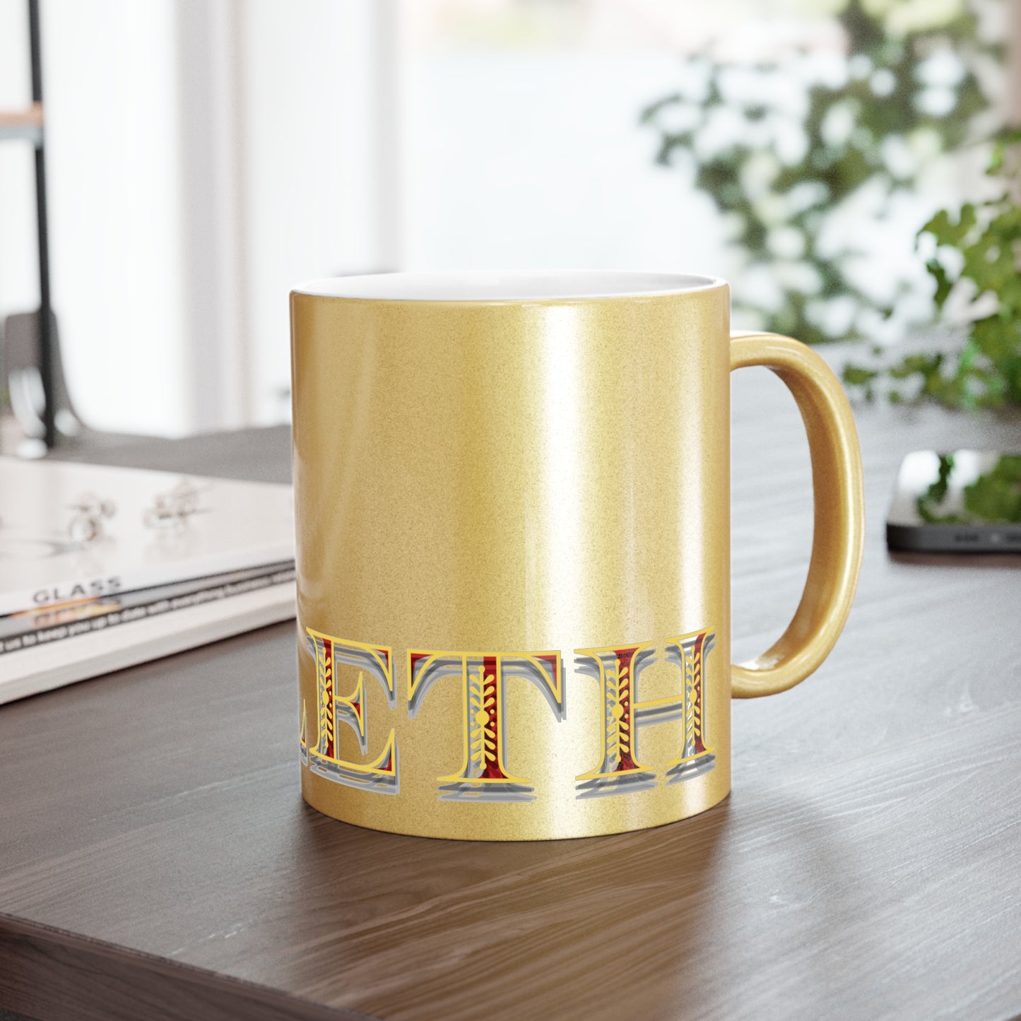 Metallic Silver/Gold Mug