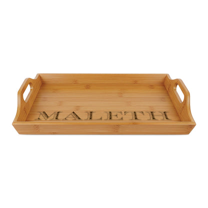 Engraved Bamboo Serving Tray