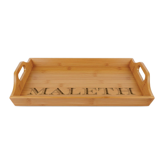 Engraved Bamboo Serving Tray