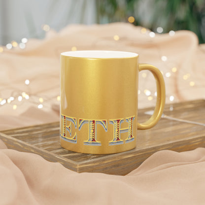 Metallic Silver/Gold Mug