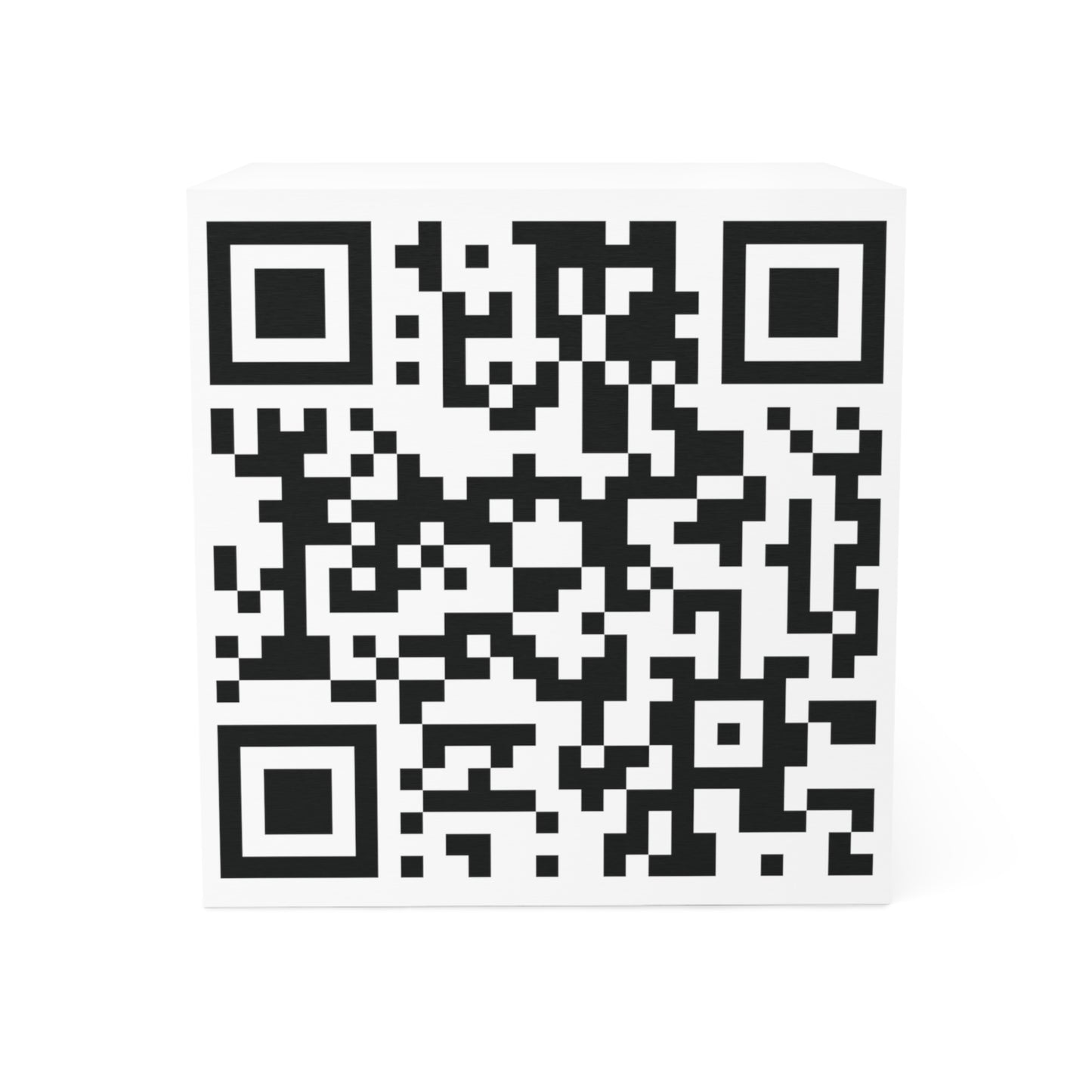 QR Code Note Cube  Sticky Note Block for Quick Links & Reminders