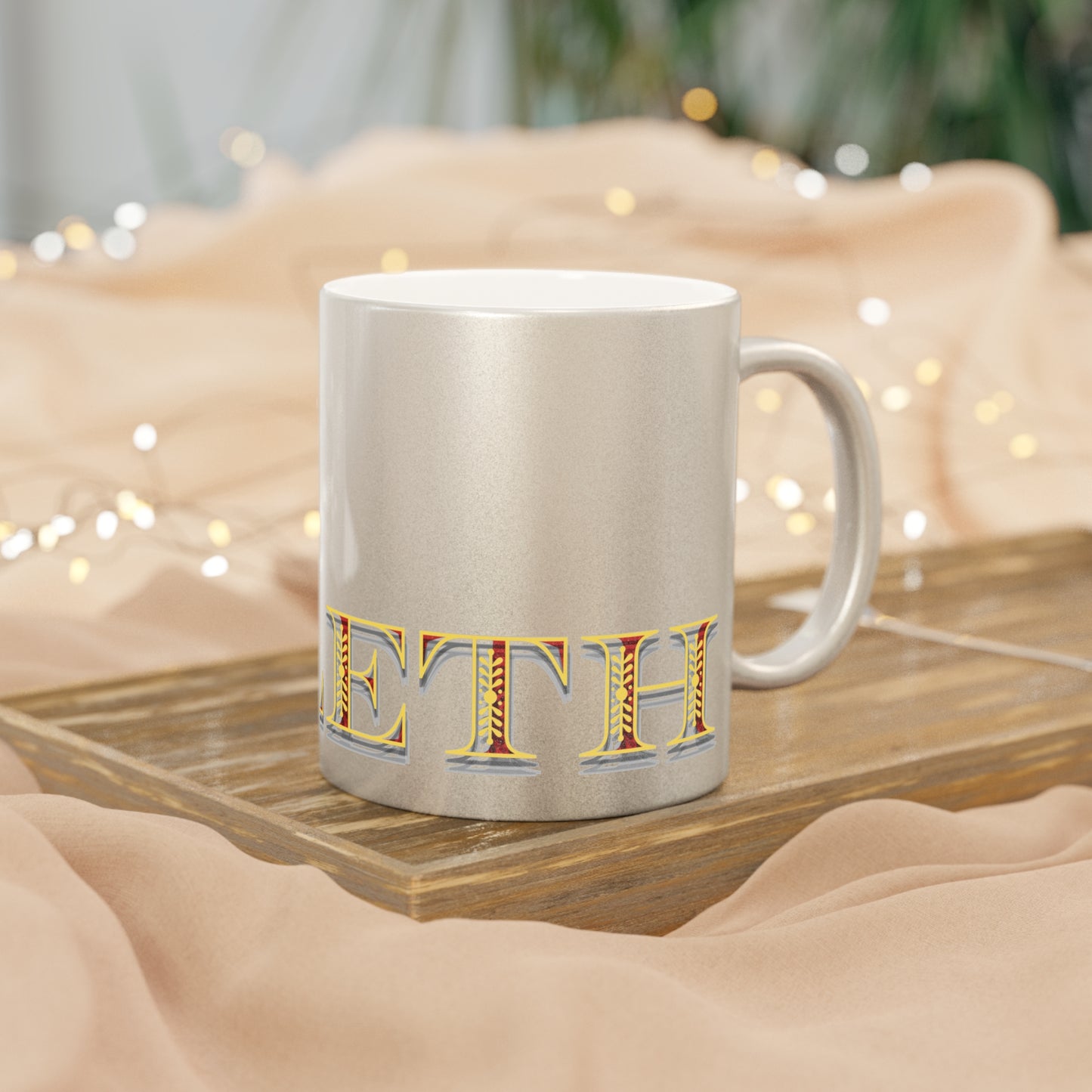 Metallic Silver/Gold Mug