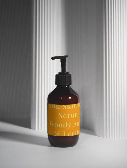 Silk Skin Body Serum, Woody Amber & Leather