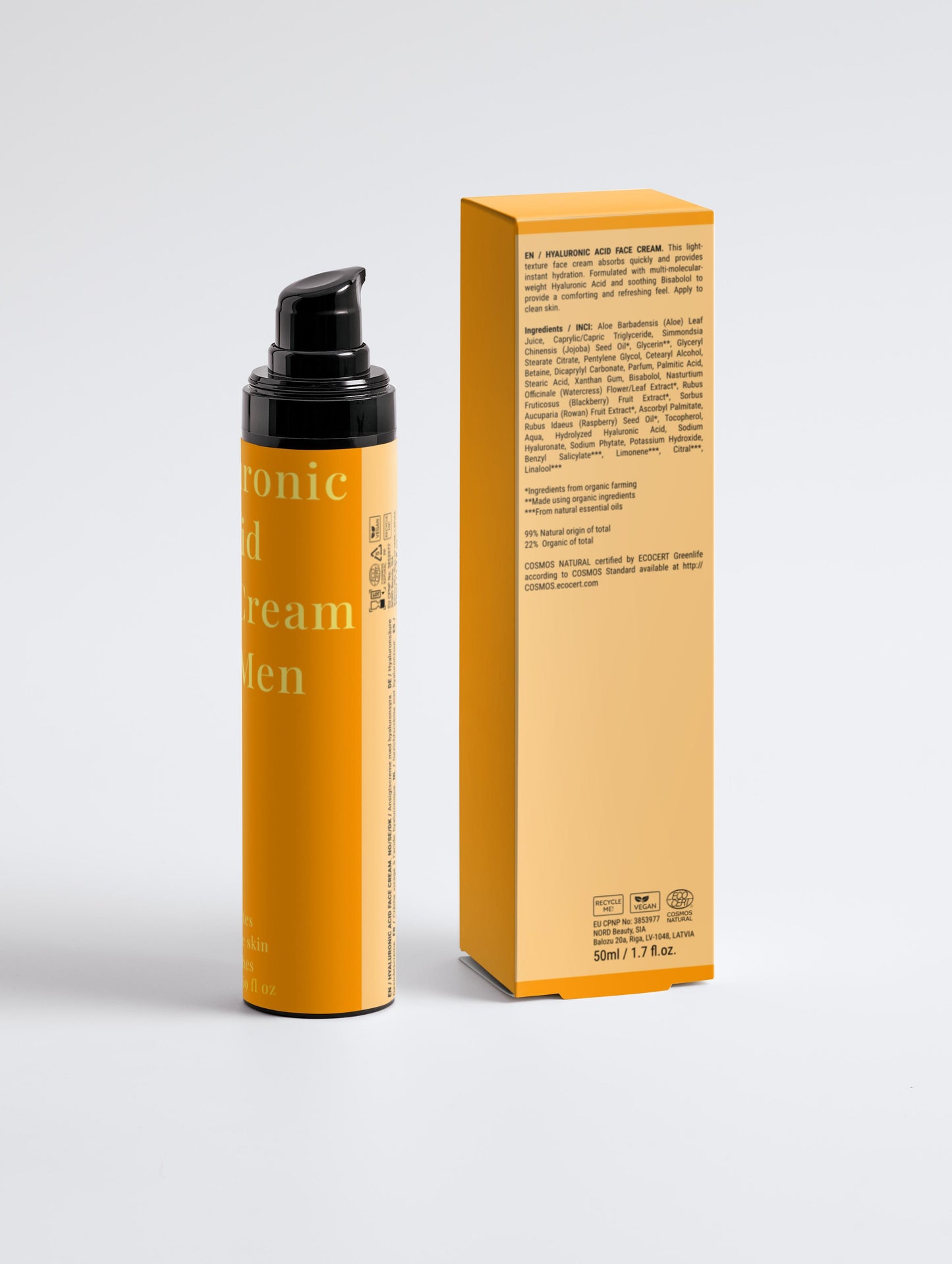 Hyaluronic Acid Face Cream for Men