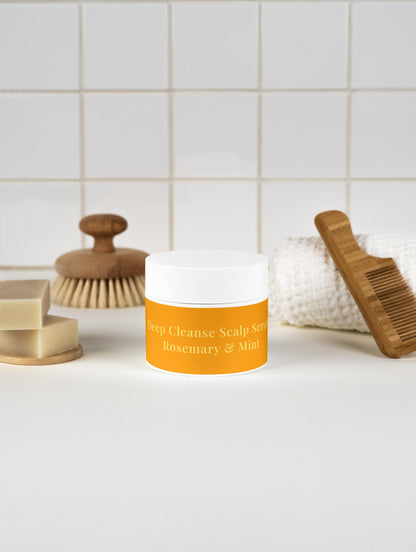 Deep Cleanse Scalp Scrub, Rosemary & Mint